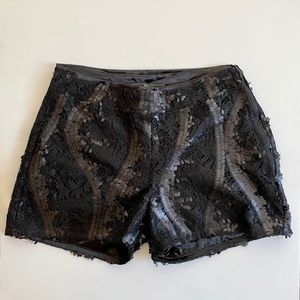 Sequin Lace Shorts